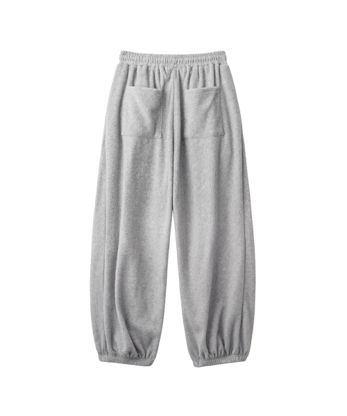 RENSE(レンセ)の「Melange Fleece Pintuck Pants Gray(スウェットパンツ・レディース・その他・FREE)」の2枚目の写真