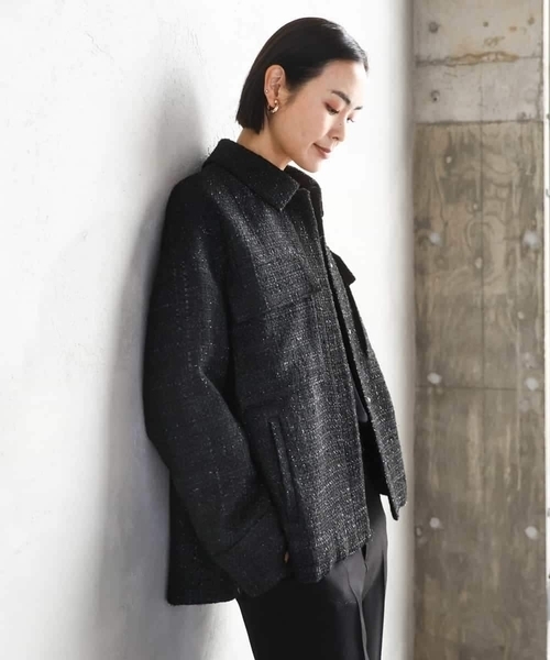 ファンシーツイードCPOジャケット（その他アウター）｜MICHEL KLEIN