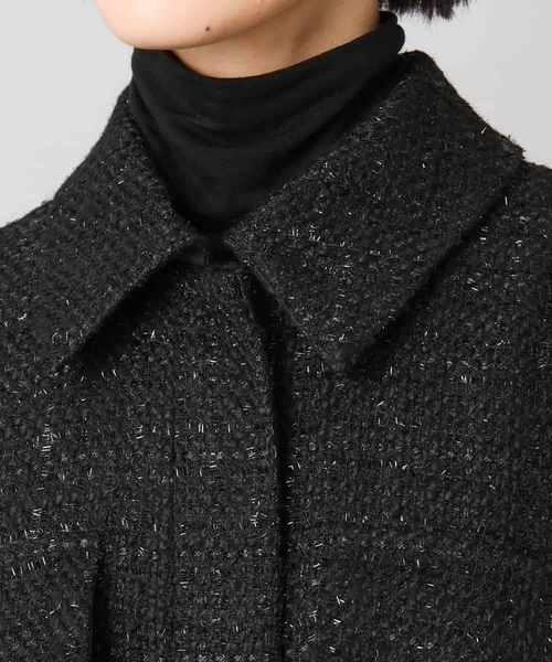 MICHEL KLEIN(ミッシェル・クラン)の「ファンシーツイードCPOジャケット(その他アウター・レディース・ブラック・38)」の10枚目の写真