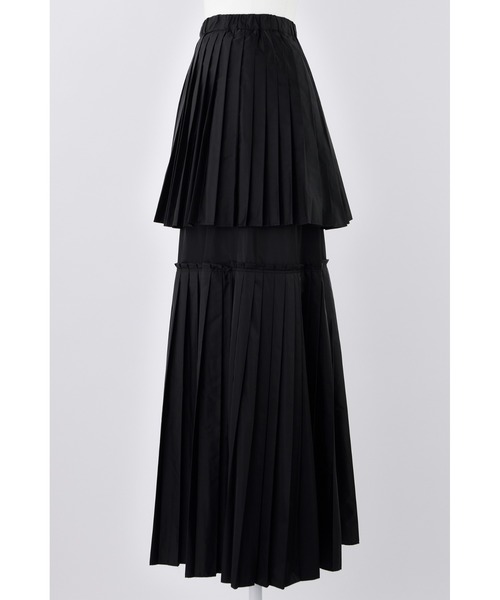 ENFOLD(エンフォルド)の「SOLOTEXサテン プリーツスカート(スカート・レディース・ブラック/ターコイズブルー・38/36)」の14枚目の写真