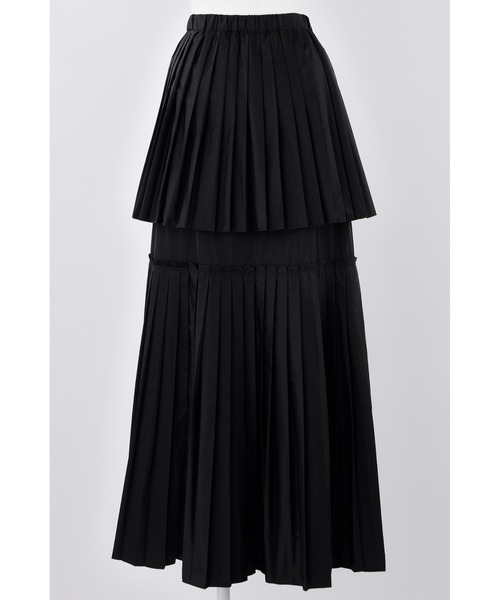 ENFOLD(エンフォルド)の「SOLOTEXサテン プリーツスカート(スカート・レディース・ブラック/ターコイズブルー・38/36)」の15枚目の写真