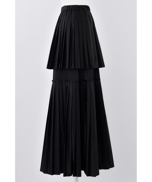 ENFOLD(エンフォルド)の「SOLOTEXサテン プリーツスカート(スカート・レディース・ブラック/ターコイズブルー・38/36)」の16枚目の写真