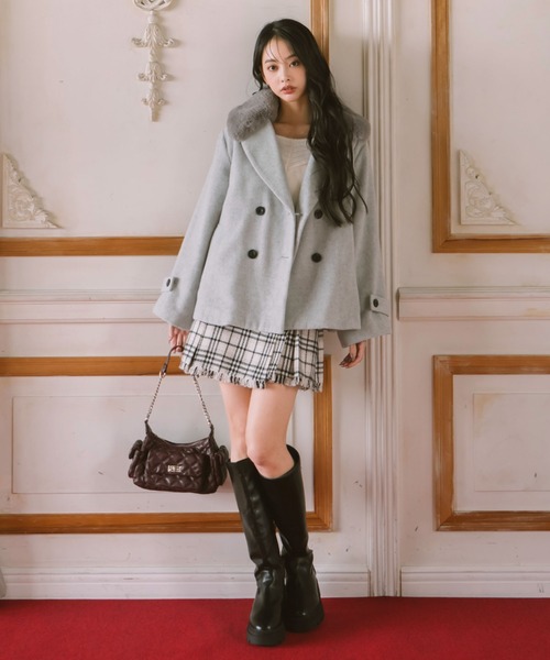 archives（アルシーヴ）の「キルトポケットバッグ（ショルダーバッグ・レディース・アイボリー/ブラック/ワイン・FREE）」の11枚目の写真