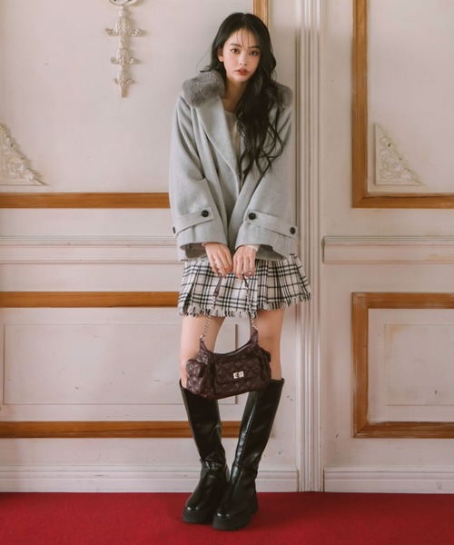 archives（アルシーヴ）の「キルトポケットバッグ（ショルダーバッグ・レディース・アイボリー/ブラック/ワイン・FREE）」の13枚目の写真