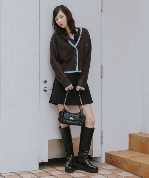 archives（アルシーヴ）の「キルトポケットバッグ（ショルダーバッグ・レディース・アイボリー/ブラック/ワイン・FREE）」の8枚目の写真