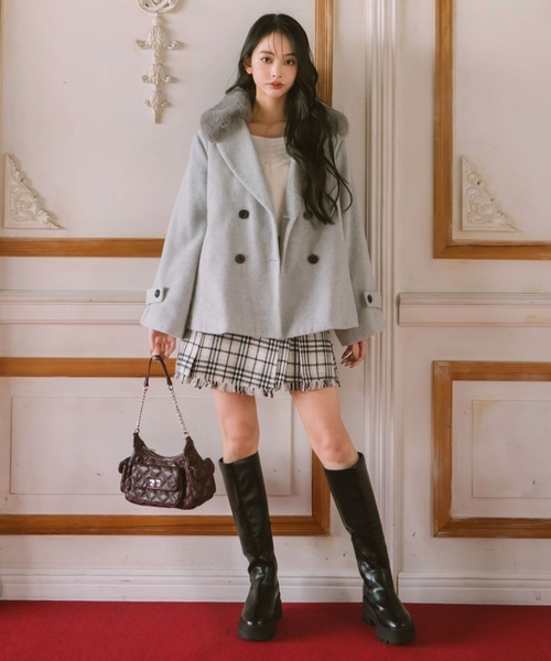 archives（アルシーヴ）の「キルトポケットバッグ（ショルダーバッグ・レディース・アイボリー/ブラック/ワイン・FREE）」の12枚目の写真