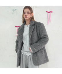 Vivacious（ビバシャス）の「Elizabeth Boucle Blazer GREY（その他アウター）」