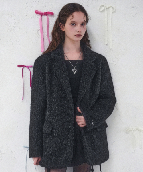 Vivacious(ビバシャス)の「Elizabeth Boucle Blazer GREY(その他アウター・レディース・グレー・FREE)」の7枚目の写真