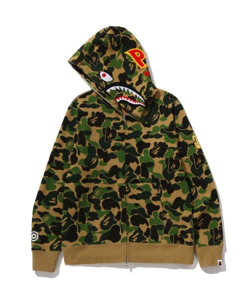 A BATHING APE（アベイシングエイプ）の「ABC CAMO 2ND SHARK FULL ZIP HOODIE（パーカー・メンズ・ブルー/ピンク/グリーン・MEDIUM/X-LARGE/SMALL/LARGE/XX-LARGE）」の7枚目の写真