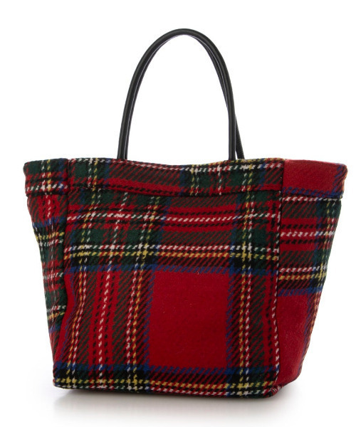 cache cache(カシュ カシュ)の「VERYコラボ カシュカシュ cachecache / ウールリバーシブルチェックトートバッグ(トートバッグ・レディース・レッド/ブラック・FREE)」の9枚目の写真