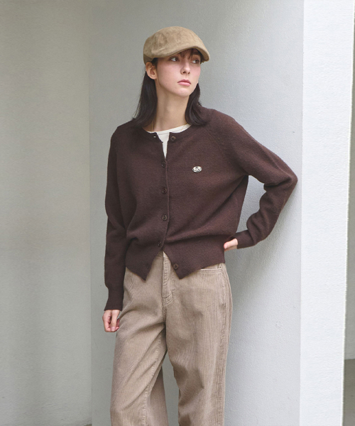 SLOWLOLLI(スローローリ)の「Comfort button knit cardigan_3 Colors(カーディガン/ボレロ・レディース・ブラック/グレー/ブラウン・FREE)」の6枚目の写真