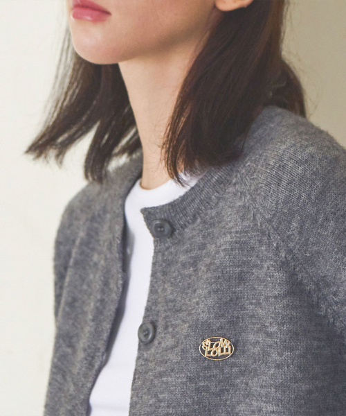 SLOWLOLLI(スローローリ)の「Comfort button knit cardigan_3 Colors(カーディガン/ボレロ・レディース・ブラック/グレー/ブラウン・FREE)」の7枚目の写真
