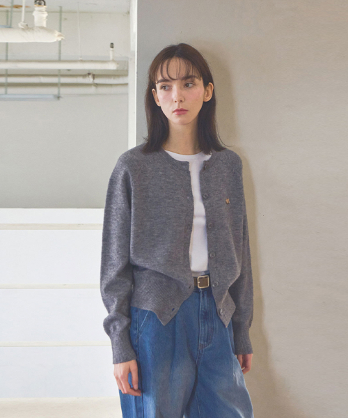 SLOWLOLLI(スローローリ)の「Comfort button knit cardigan_3 Colors(カーディガン/ボレロ・レディース・ブラック/グレー/ブラウン・FREE)」の8枚目の写真