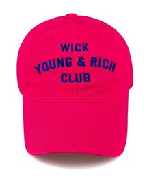 WICK（ウィック）の「YOUNG & RICH CLUB Washing Cap-Hot Pink（キャップ）」