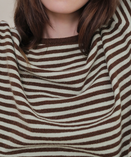 ANDNEEDS(アンドニーズ)の「Meg stripe knit (mint)(ニット/セーター・レディース・その他・FREE)」の3枚目の写真
