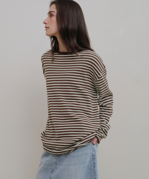 ANDNEEDS(アンドニーズ)の「Meg stripe knit (mint)(ニット/セーター・レディース・その他・FREE)」の4枚目の写真