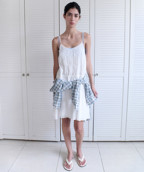 ANDNEEDS(アンドニーズ)の「Boho check shirt (blue)(シャツ/ブラウス・レディース・その他・FREE)」の4枚目の写真