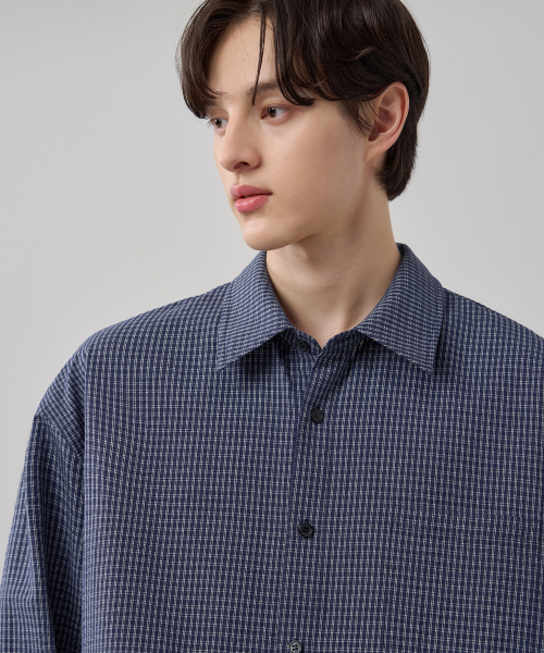 DRAW FIT（ドローフィット）の「カイロチェックシャツ [ネイビー]（シャツ/ブラウス・メンズ・その他・MEDIUM/LARGE/X-LARGE）」の2枚目の写真