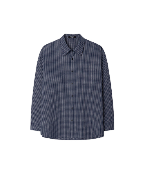 DRAW FIT（ドローフィット）の「カイロチェックシャツ [ネイビー]（シャツ/ブラウス・メンズ・その他・MEDIUM/LARGE/X-LARGE）」の3枚目の写真