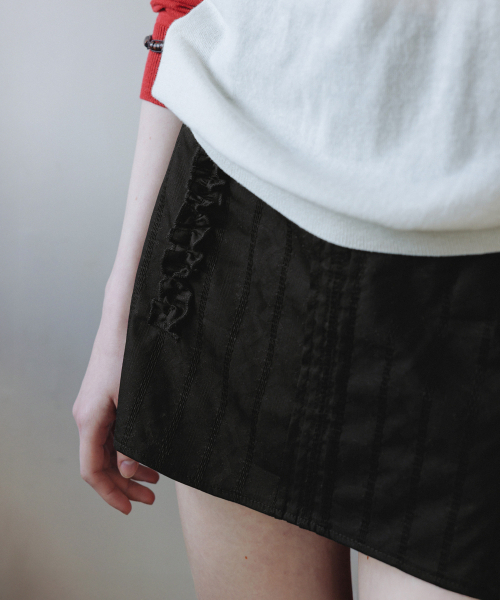 ANDNEEDS(アンドニーズ)の「Torre frill mini skirt (black)(スカート・レディース・その他・MEDIUM/SMALL)」の2枚目の写真