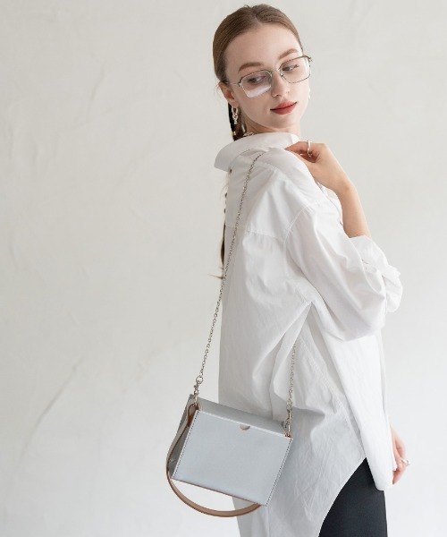 TIDEWAY（タイドウェイ）の「TIDEWAY vanityboxbag タイドウェイ バニティボックスバッグ（ハンドバッグ・レディース・シルバー/ブラック・FREE）」の3枚目の写真