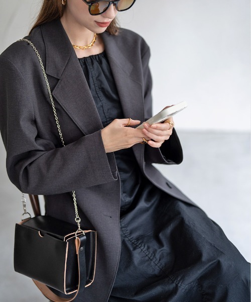 TIDEWAY（タイドウェイ）の「TIDEWAY vanityboxbag タイドウェイ バニティボックスバッグ（ハンドバッグ・レディース・シルバー/ブラック・FREE）」の22枚目の写真
