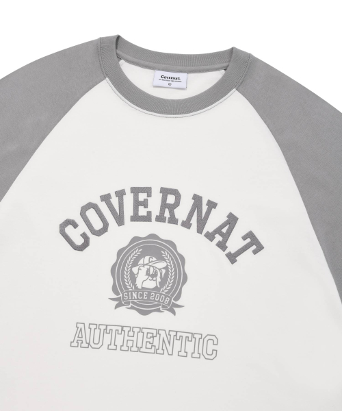 COVERNAT(カバーナット)の「ボーダーコリーエンブレムラグランロングスリーブグレー(Tシャツ/カットソー・レディース・その他・LARGE/X-LARGE)」の3枚目の写真