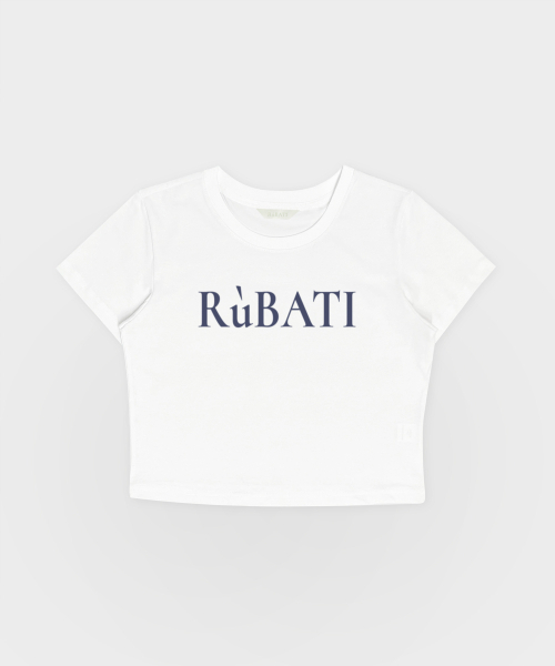 RUBATI(ルバティ)の「ロゴクロップTシャツ_ホワイト(Tシャツ/カットソー・レディース・その他・size2/size1)」の7枚目の写真