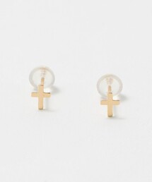 BEAUTY&YOUTH UNITED ARROWS | K18 クロス ピアス(ピアス(両耳用))