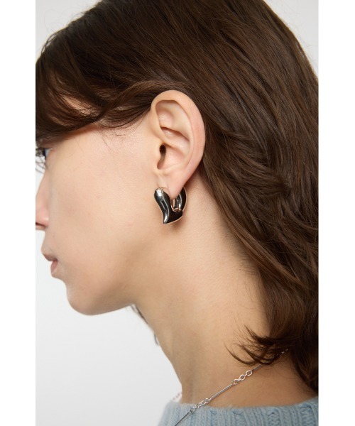 MOUSSY（マウジー）の「OPEN HEART ピアス（ピアス（両耳用）・レディース・ゴールド/シルバー・FREE）」の2枚目の写真