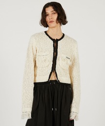 PRANK PROJECT（プランクプロジェクト）の「【Pre-Order】フロントチャームニットジャケット / Front Charm Knit Jacket（ニット/セーター）」