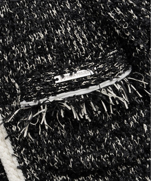 PRANK PROJECT（プランクプロジェクト）の「【Pre-Order】フロントチャームニットジャケット / Front Charm Knit Jacket（ニット/セーター・レディース・ブラック/ホワイト・FREE）」の19枚目の写真