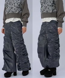 HARE | 2WAYフロントジップギャザーハイウエストパンツ(HARE)(その他パンツ)