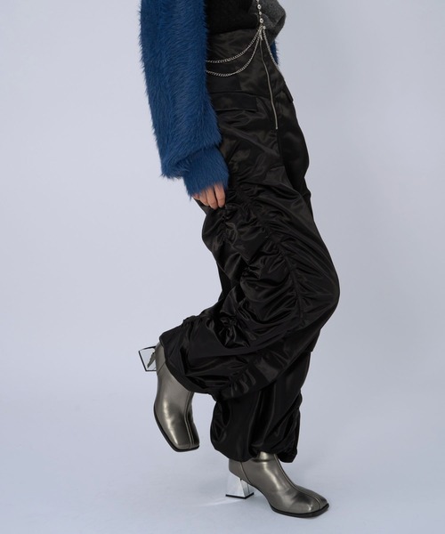 HARE（ハレ）の「2WAYフロントジップギャザーハイウエストパンツ(HARE)（その他パンツ・レディース・ブラック/グレー・FREE）」の21枚目の写真