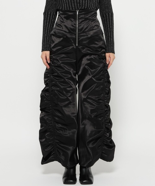 HARE（ハレ）の「2WAYフロントジップギャザーハイウエストパンツ(HARE)（その他パンツ・レディース・ブラック/グレー・FREE）」の22枚目の写真