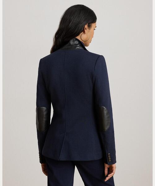 LAUREN RALPH LAUREN(ローレン ラルフ ローレン)の「コットン ヘリンボーン ジャカード ブレザー(テーラードジャケット・レディース・ネイビー系1・6/4/2/0)」の4枚目の写真