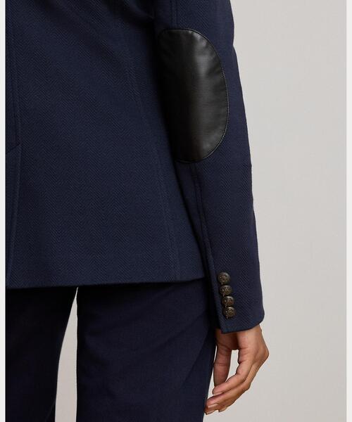 LAUREN RALPH LAUREN(ローレン ラルフ ローレン)の「コットン ヘリンボーン ジャカード ブレザー(テーラードジャケット・レディース・ネイビー系1・6/4/2/0)」の6枚目の写真