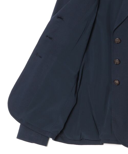 LAUREN RALPH LAUREN(ローレン ラルフ ローレン)の「コットン ヘリンボーン ジャカード ブレザー(テーラードジャケット・レディース・ネイビー系1・6/4/2/0)」の9枚目の写真