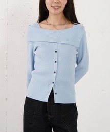 archivio ⭐️青 ニットセーター サイズ48 ARCHVIO メンズ青 カシミア