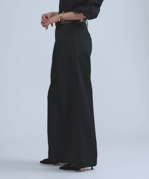 Chaos（カオス）の「Chaos(カオス)/ エクールトラウザー　【セットアップ可】（スラックス・レディース・ブラック/ベージュ・38/36）」の14枚目の写真