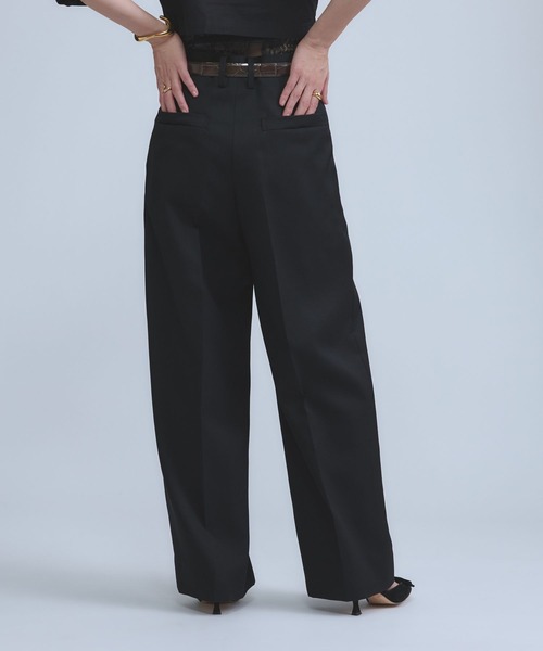 Chaos（カオス）の「Chaos(カオス)/ エクールトラウザー　【セットアップ可】（スラックス・レディース・ブラック/ベージュ・38/36）」の16枚目の写真