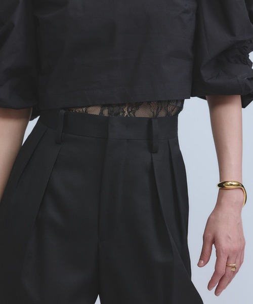 Chaos（カオス）の「Chaos(カオス)/ エクールトラウザー　【セットアップ可】（スラックス・レディース・ブラック/ベージュ・38/36）」の18枚目の写真