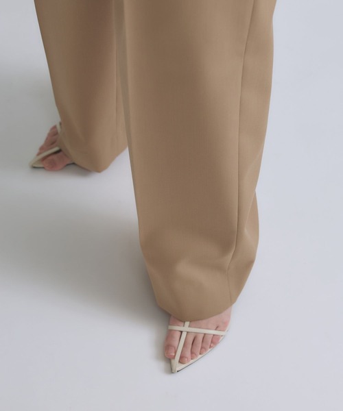 Chaos（カオス）の「Chaos(カオス)/ エクールトラウザー　【セットアップ可】（スラックス・レディース・ブラック/ベージュ・38/36）」の7枚目の写真