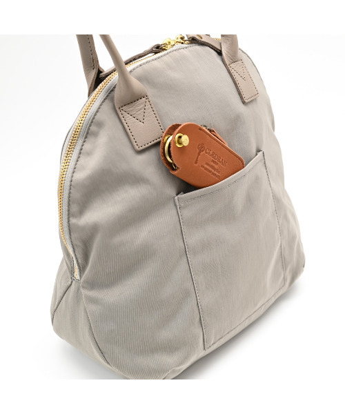 CLEDRAN(クレドラン)の「【本革ハンドル×軽量ナイロン】CL3934 CROIR OVAL BOSTON(ボストンバッグ・レディース・ブラック/オリーブ/ライトグレー/マスタード・FREE)」の11枚目の写真