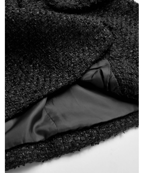 Re:EDIT（リエディ）の「ファンシーツイードぺプラムベスト（ダウンベスト・レディース・ネイビー/ブラック・MEDIUM/LARGE）」の16枚目の写真