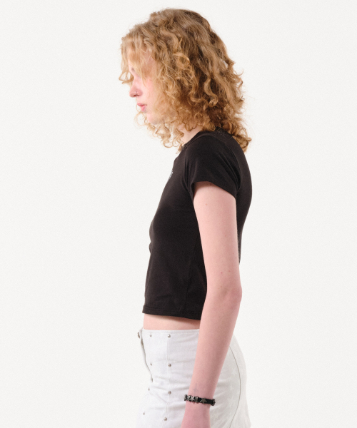 FOR THE WEATHER(フォーザウェザー)の「クリスタルシンボルTシャツ(ブラック)(Tシャツ/カットソー・レディース・その他・SMALL)」の3枚目の写真