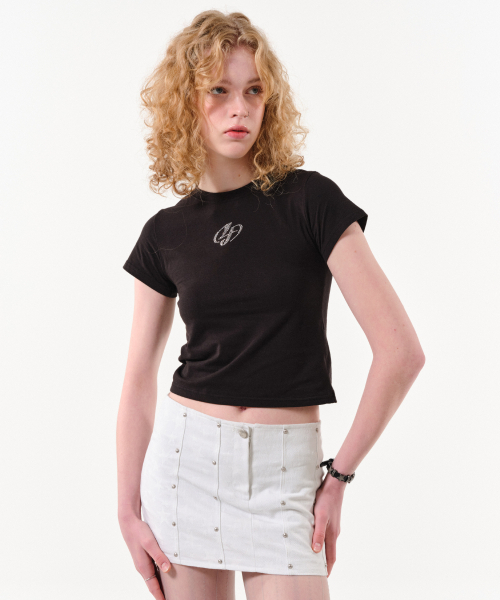 FOR THE WEATHER(フォーザウェザー)の「クリスタルシンボルTシャツ(ブラック)(Tシャツ/カットソー・レディース・その他・SMALL)」の5枚目の写真
