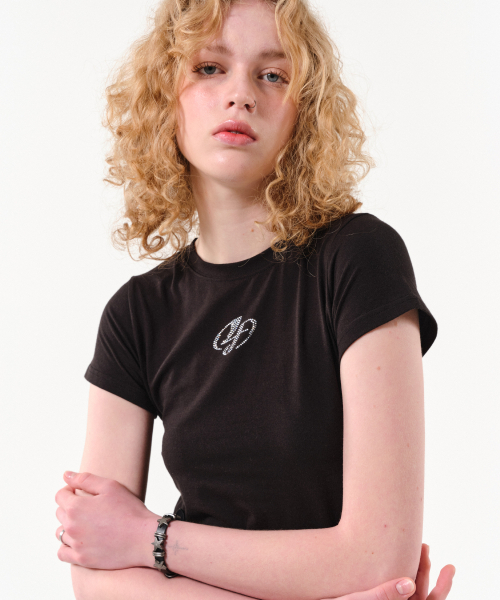 FOR THE WEATHER(フォーザウェザー)の「クリスタルシンボルTシャツ(ブラック)(Tシャツ/カットソー・レディース・その他・SMALL)」の6枚目の写真