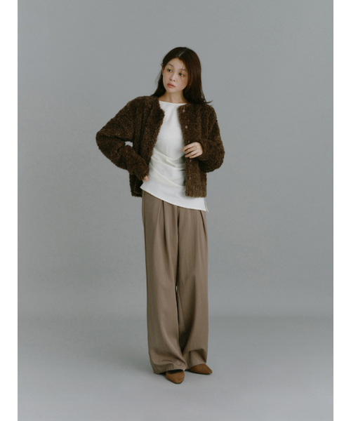 Yuje(ユジェ)の「NOMA DRAPE SHIRTS (3color,2size)(シャツ/ブラウス・レディース・ブラック/ダークブラウン/アイボリー・SMALL/MEDIUM)」の11枚目の写真