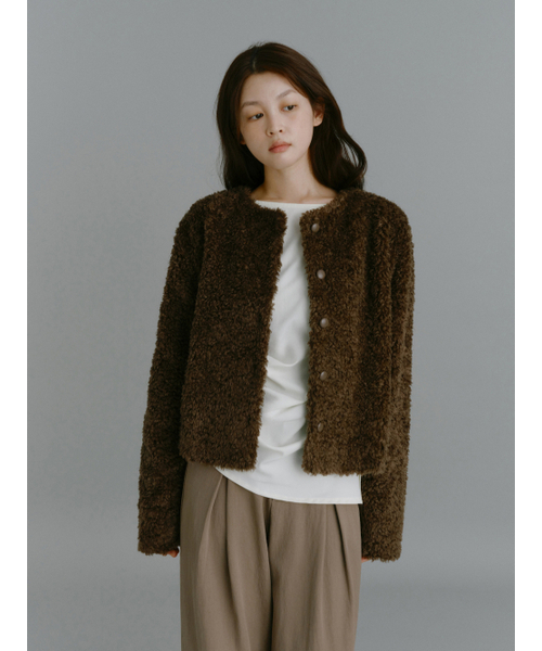 Yuje(ユジェ)の「NOMA DRAPE SHIRTS (3color,2size)(シャツ/ブラウス・レディース・ブラック/ダークブラウン/アイボリー・SMALL/MEDIUM)」の12枚目の写真